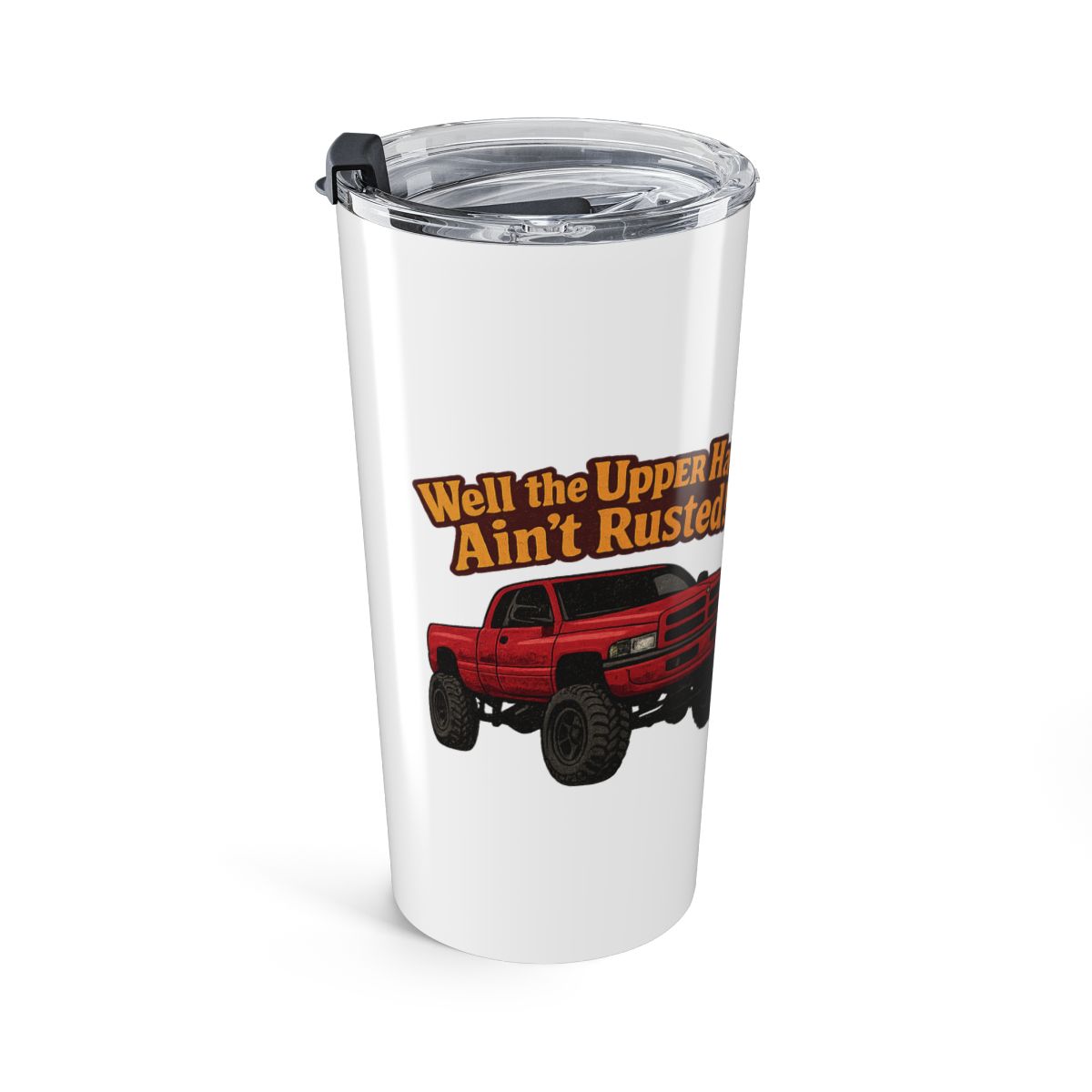WhistlinDiesel Rusty Dodge Travel Mug - WhistlinDiesel official mugs-drinkware merch