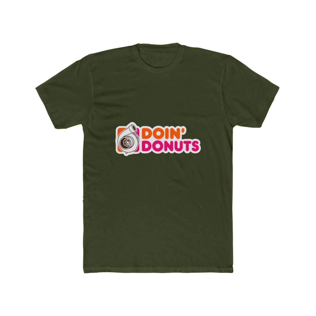 Doin' Donuts - Funny Racing & Drift Car Enthusiast T Shirt Small - alternate angle 2, merchandise